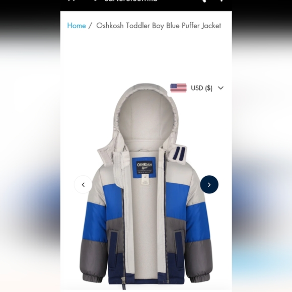 NWT 4T puffer jacket - Picture 2 of 4